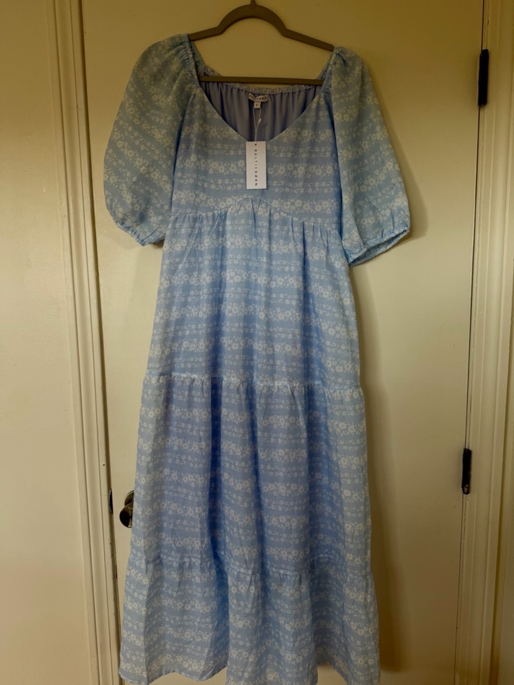 NWT Baltic Born Adalee Midi Dress - Light Blue Floral
